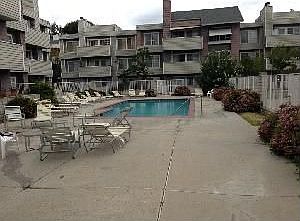 Community pool and hot tub area