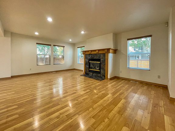 Living hall with fireplace