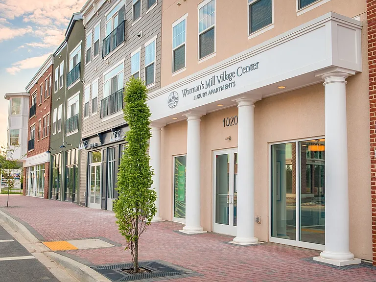 Building F residential entrance
