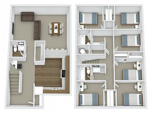 Floor plan 6X2 W