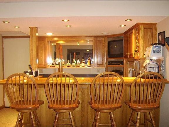 Basement kitchen area