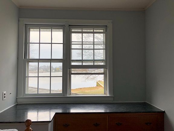 Reading nook in the master bedroom overlooking the water.