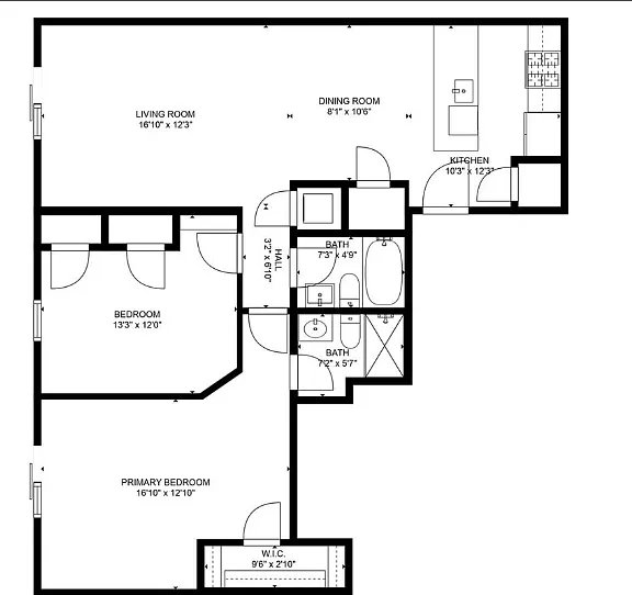 Includes two private balconies with western exposure
