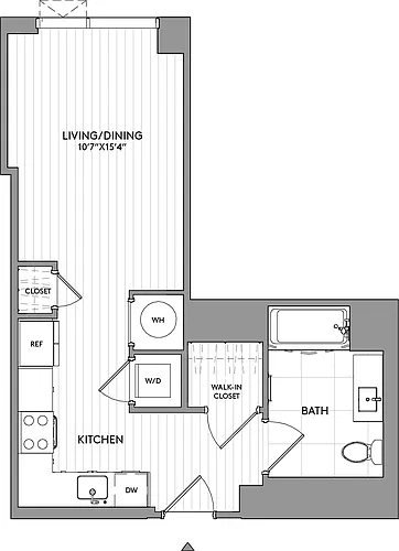 Floor plan Studio-S2a