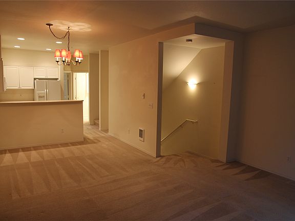 Living room, facing dining area