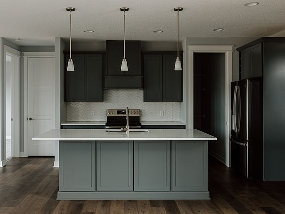 Open-concept kitchen and dining area