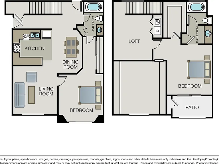 Plan 2B + Loft Townhome