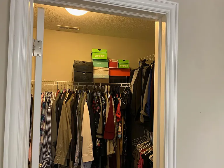 Master walk-in closet