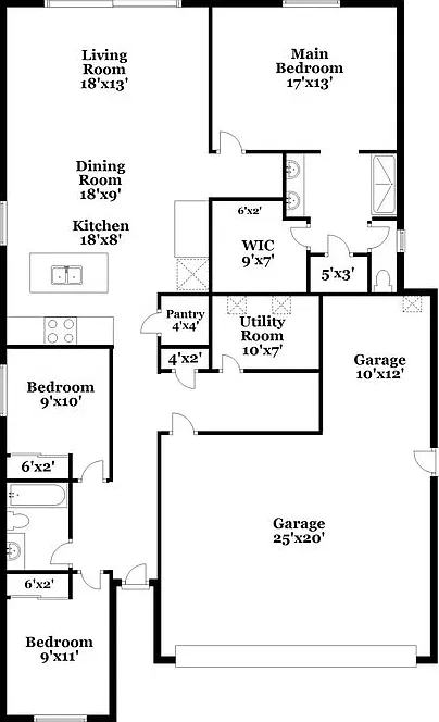 3 bed, 2.0 bath, 1593 sqft, $2,030 — Photo 2