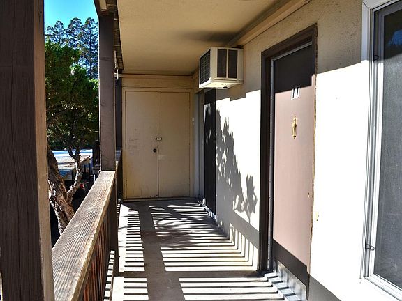 Balcony outside front door