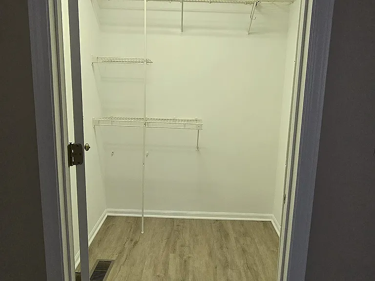 Spacious walk-in master closet