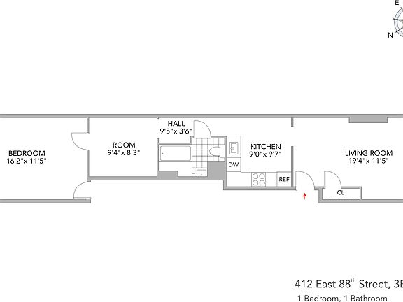 2nd image of 412 E 88th St APT 3E