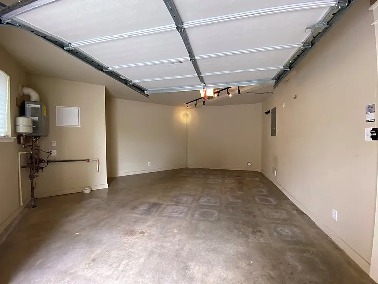 1 car garage with storage space
