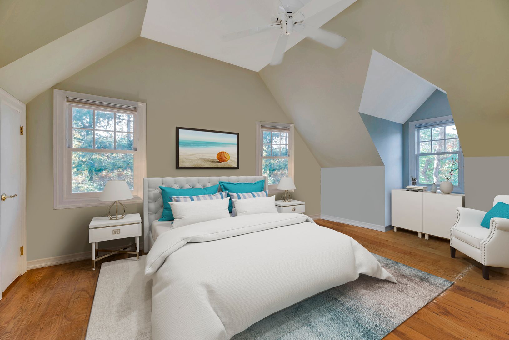 VIRTUAL RENDERING OF THE MASTER BEDROOM