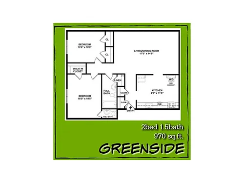 Floor plan GREENSIDE - RENOVATED