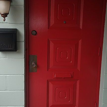Royal Red door=Good Luck