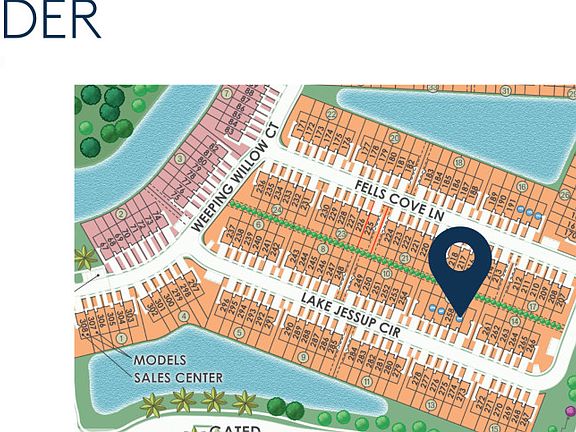 Location of this Alder home within Sawgrass at Coral Lakes