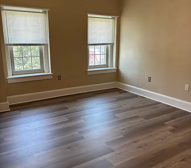 North Bedroom. 14' x 15'. Laminate Floor.