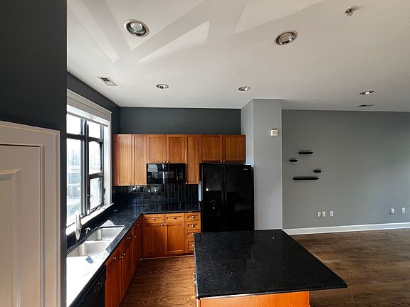 Side kitchen view from stairs landing