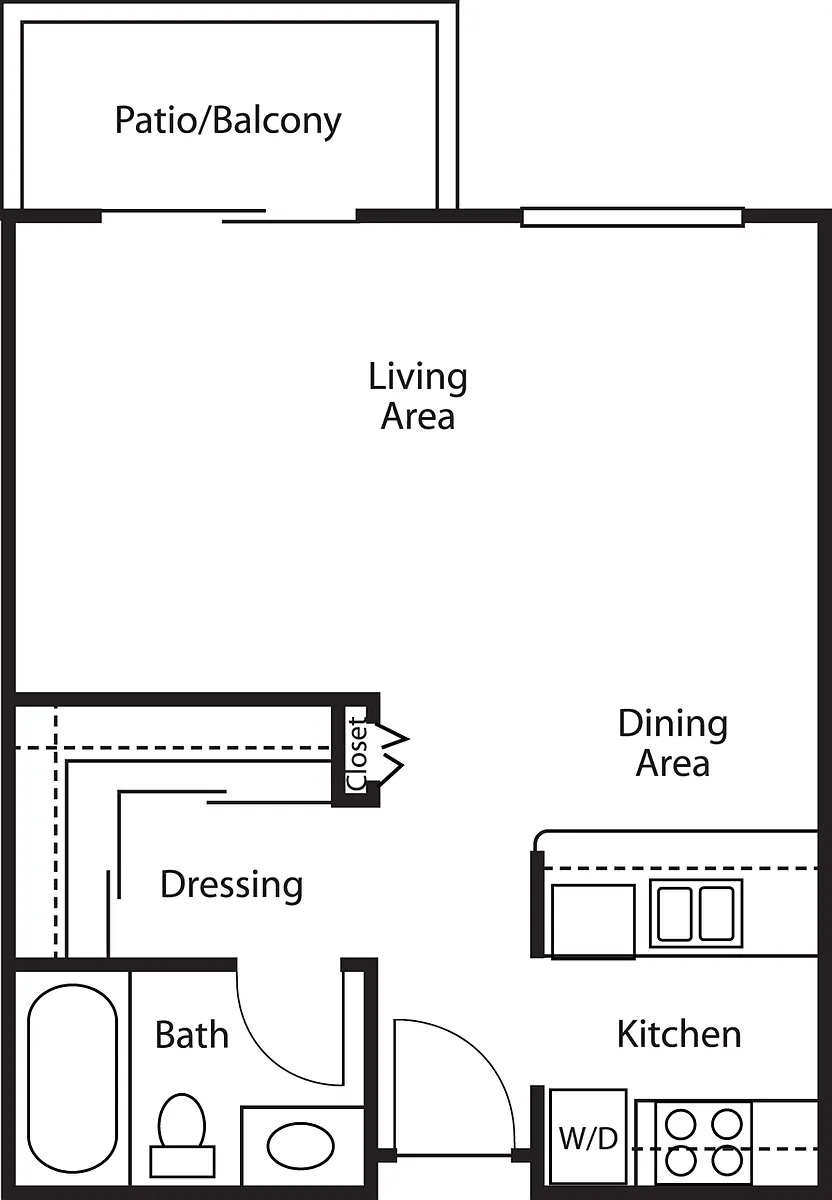 Floor plan Studio Alt