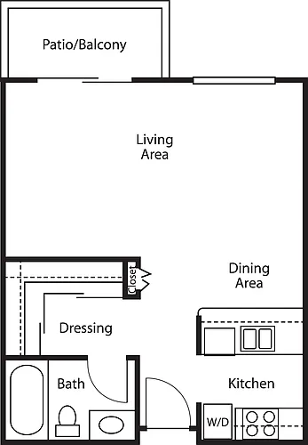 Floor plan Studio Alt