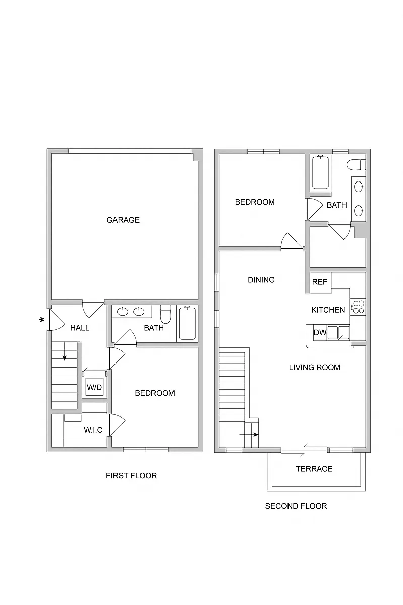 Floor plan Plan C - 2 bed 2 bath 1117
