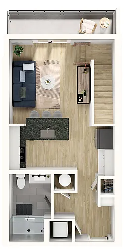 Floor plan LA - Studio