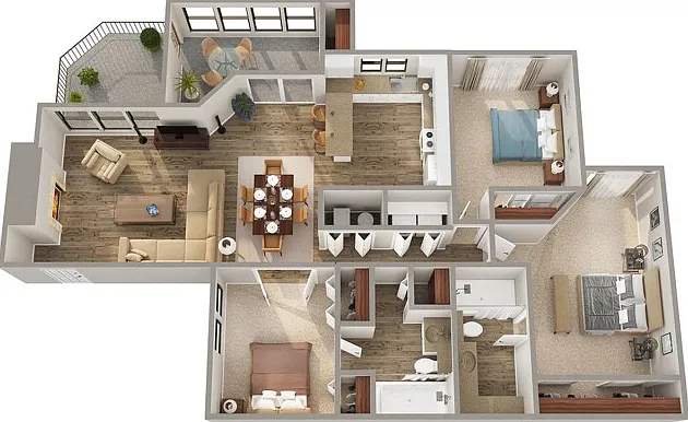 Piedmont Floorplan Piedmont Floorplan