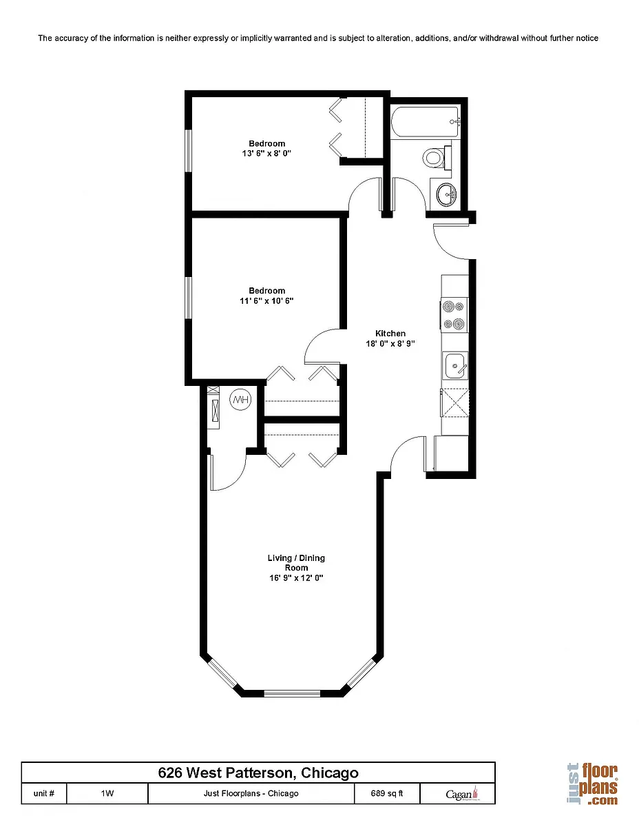 Floor plan Two Bedroom