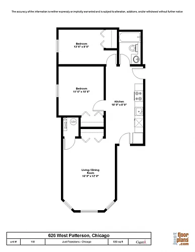 Floor plan Two Bedroom