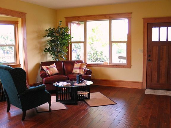 Living Room with Re-engineered Hardwoods