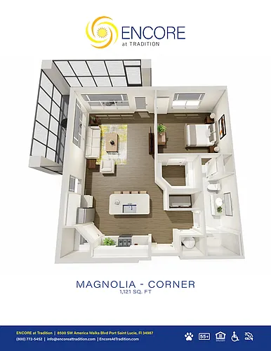 Floor plan Magnolia Corner