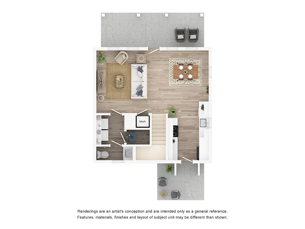 Floor plan Cottage B3