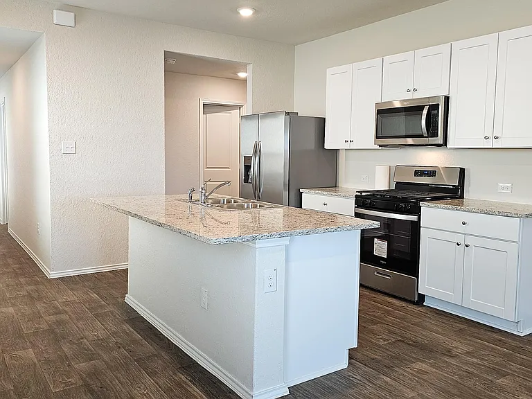 Stainless steel appliances.