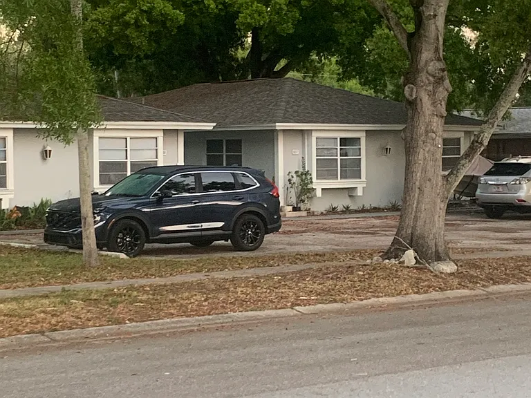 Nestled under a shady old Oak tree.