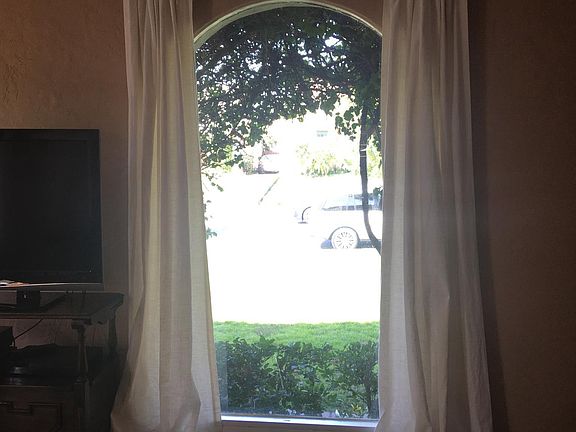 Picture window in living room