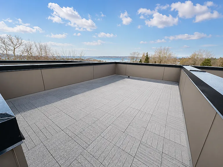 Rooftop facing lake washington