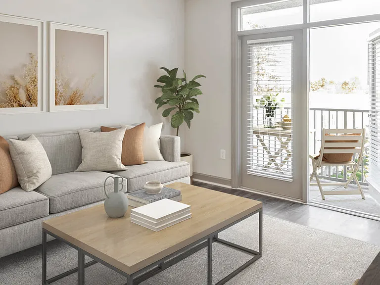 Living Room with Hard Surface Flooring