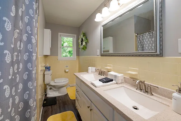 Large Hall Bath with Double Sink