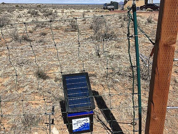 Solar Powered Mesh Fence
