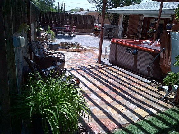 Middle of the back yard looking west