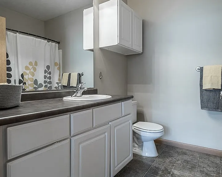 You'll love our bright and spacious bathrooms.
