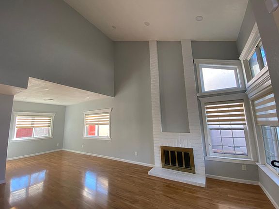 High ceiling living room