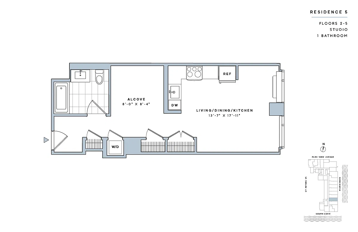 Floor plan Studio-E.10-II