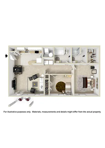 Floor plan Two Bedroom