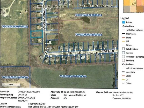 1005 W Cora Ln, Fremont, IN 46737