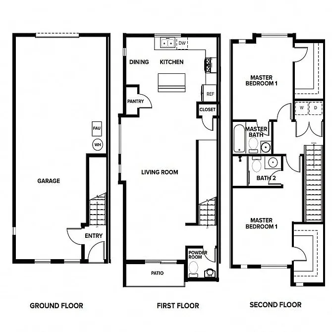 Floor plan Two Bedroom