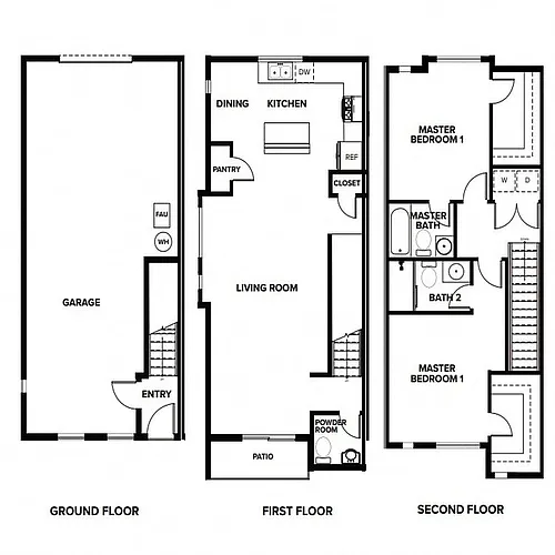 Floor plan Two Bedroom