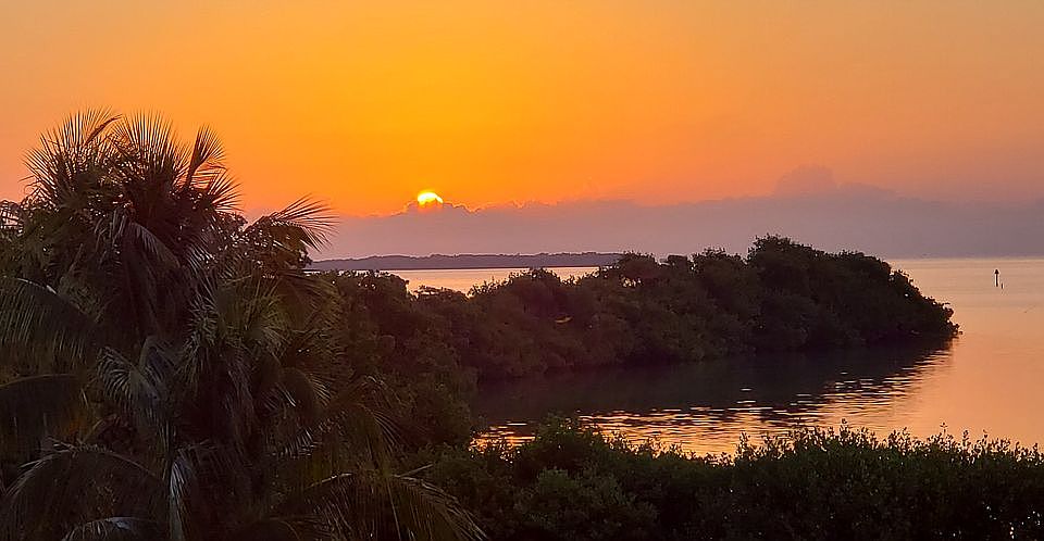 Sunrise view from balcony 