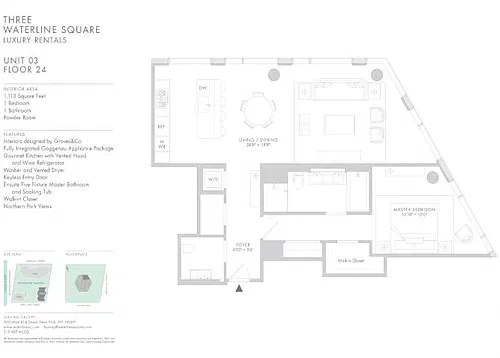 Floor plan Waterline 3 UL: A3a